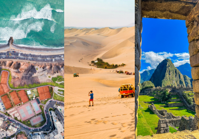 Lima, Paracas, Huacachina, Machu Picchu.